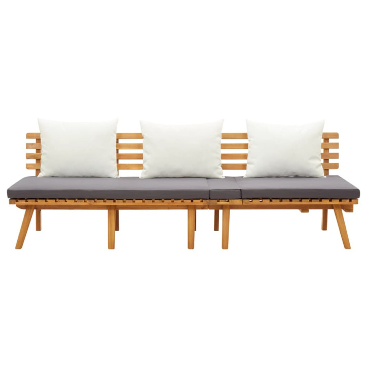 Sodo sofa, 200x65cm, akacijos medienos masyvas