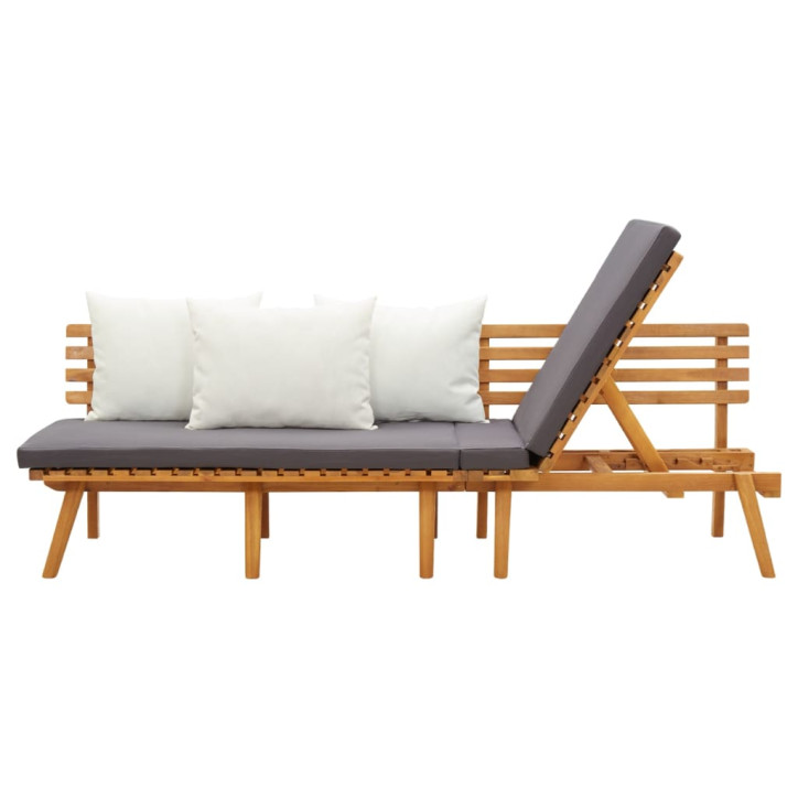 Sodo sofa, 200x65cm, akacijos medienos masyvas