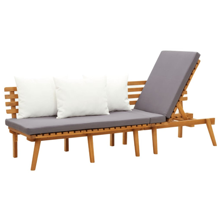 Sodo sofa, 200x65cm, akacijos medienos masyvas