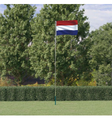 Nyderlandų vėliava su stiebu, aliuminis, 5,55m