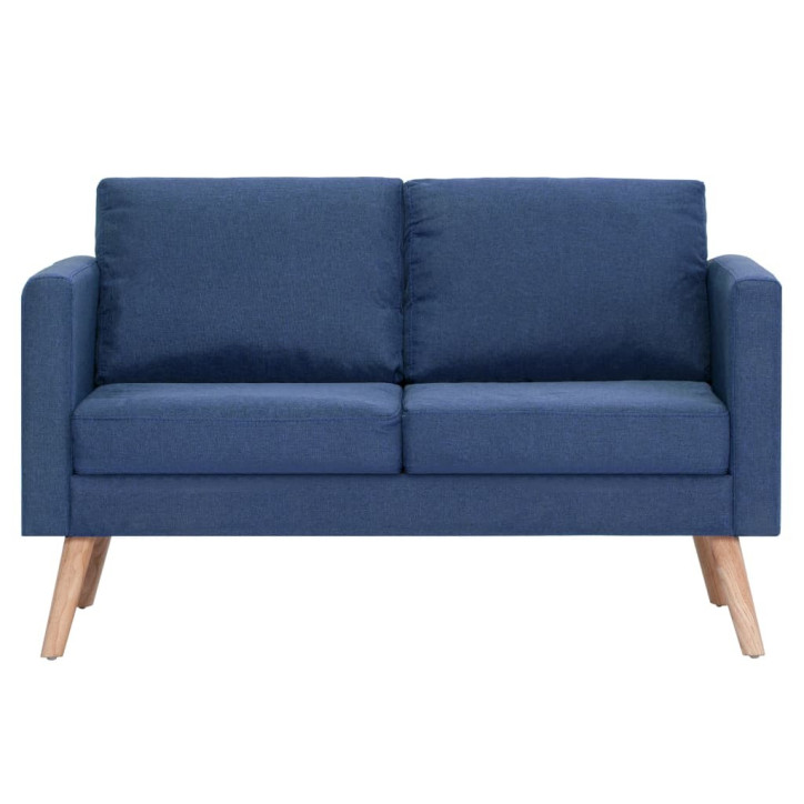 Dvivietė sofa, mėlyna, audinys