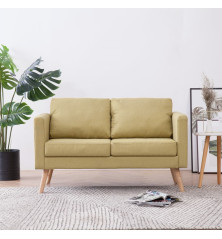 Dvivietė sofa, žalia, audinys