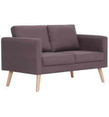 Dvivietė sofa, taupe spalvos, audinys