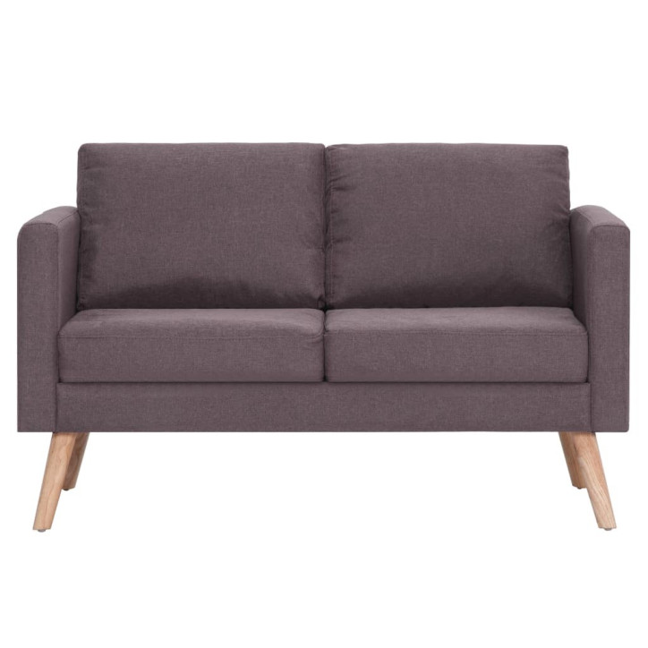 Dvivietė sofa, taupe spalvos, audinys