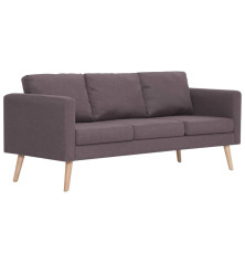 Trivietė sofa, taupe spalvos, audinys