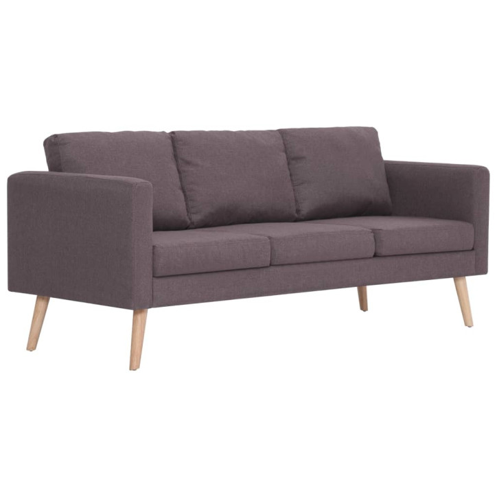 Trivietė sofa, taupe spalvos, audinys