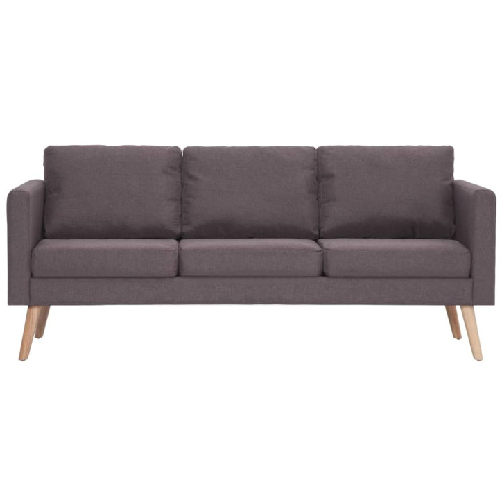 Trivietė sofa, taupe spalvos, audinys