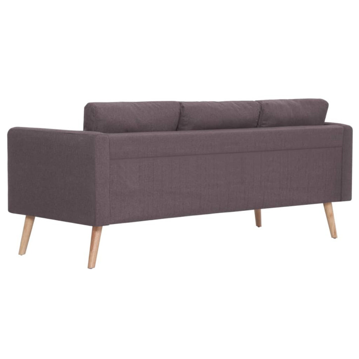 Trivietė sofa, taupe spalvos, audinys