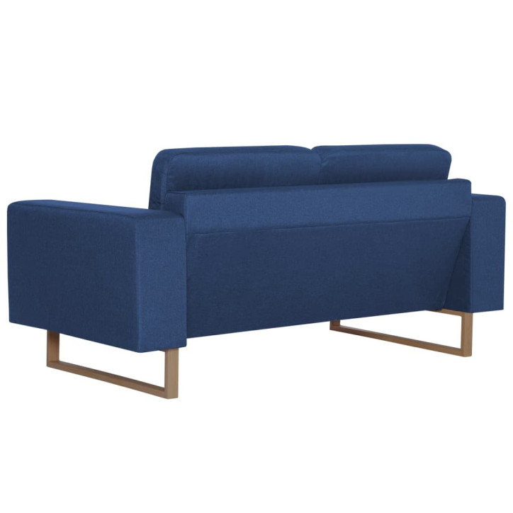 Dvivietė sofa, mėlyna, audinys