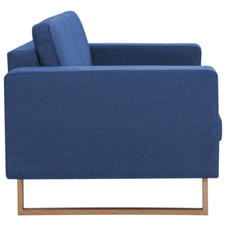 Dvivietė sofa, mėlyna, audinys