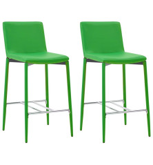 Baro kėdės, 2 vnt., žalios...
