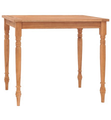 Batavia stalas, 85x85x75cm, tikmedžio medienos masyvas