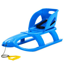 Rogės su sėdyne, mėlynos, 102,5x40x23cm, polipropilenas