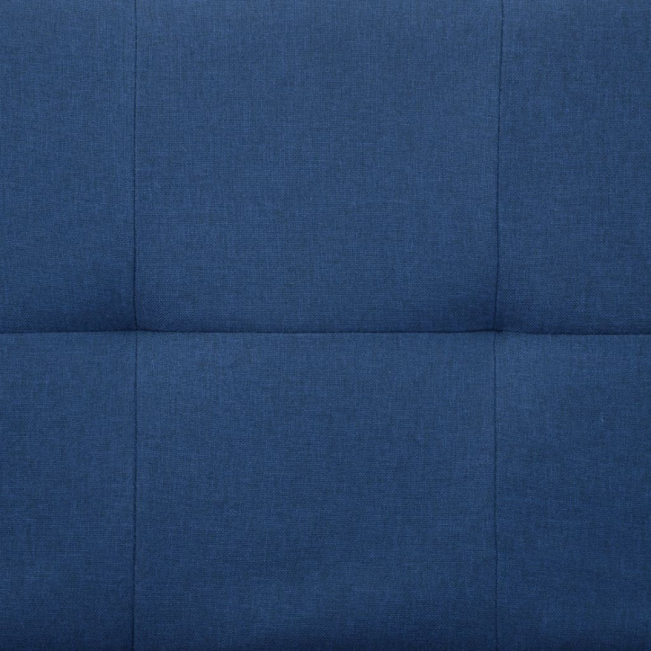 Sofa-lova su dviem pagalvėm, mėlynos spalvos, poliesteris