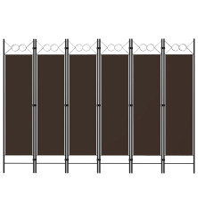 Kambario pertvara, 6 dalių, rudos spalvos, 240x180cm
