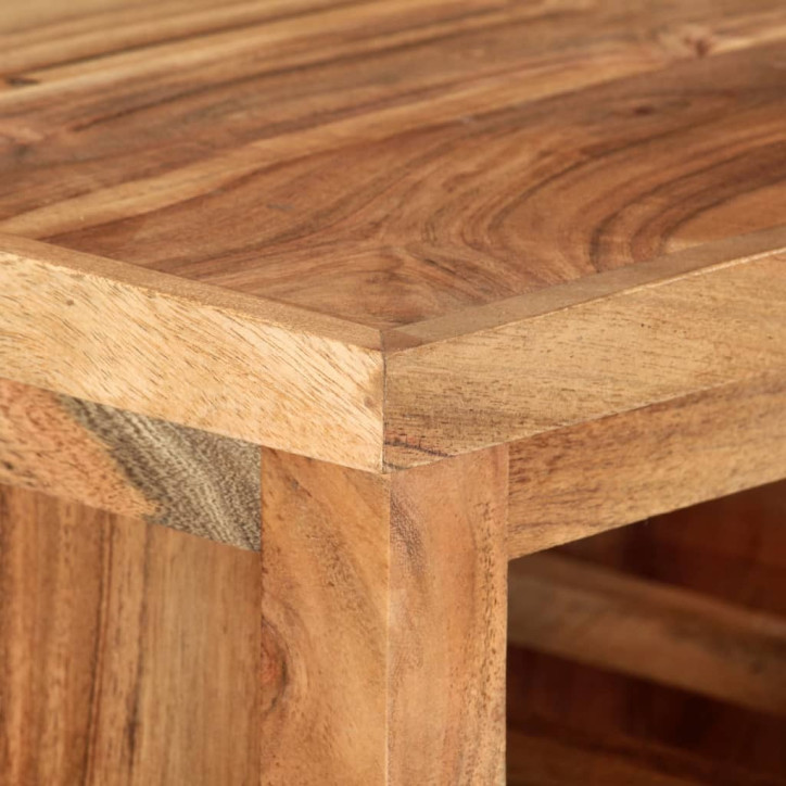 Virtuvės vežimėlis, 80x45x91 cm, akacijos medienos masyvas