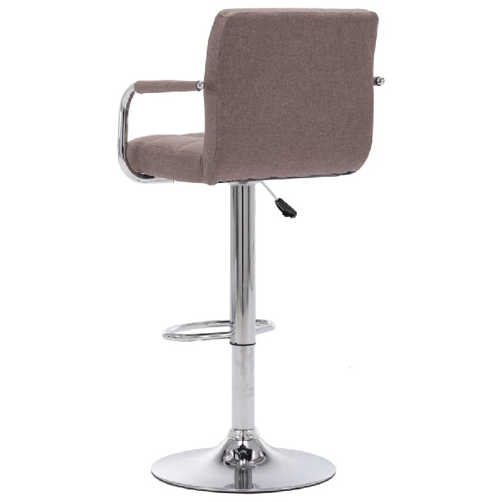 283418  Bar Stool Taupe Fabric