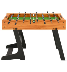 Sulankstomas stalo futbolo stalas, 121x61x80cm, šviesiai rudas