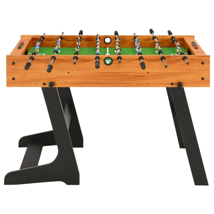 Sulankstomas stalo futbolo stalas, 121x61x80cm, šviesiai rudas