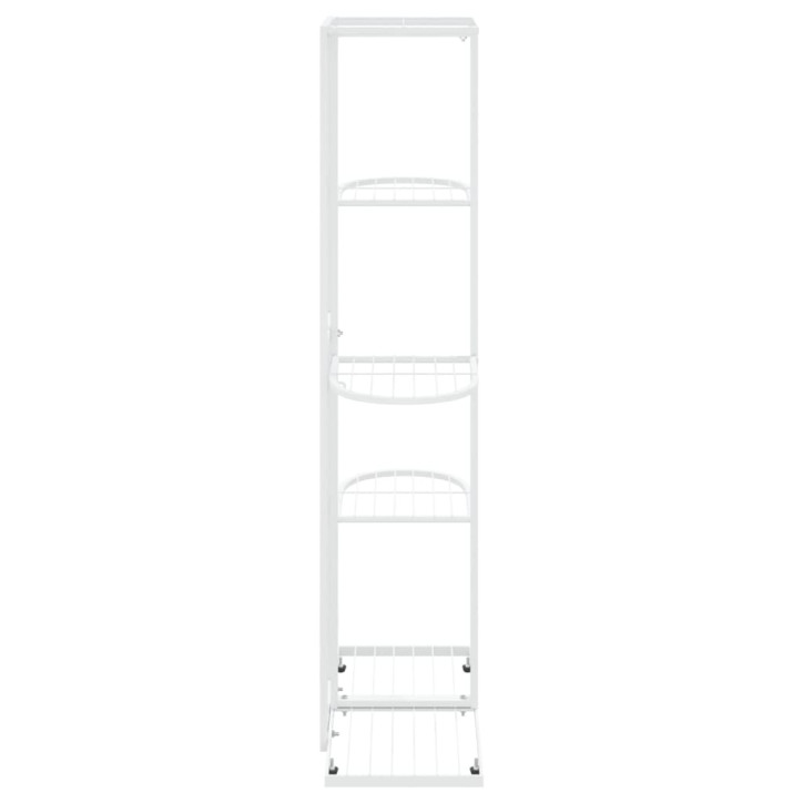 Stovas augalams, 5 lentynos, baltas, 43x22x98cm, metalas