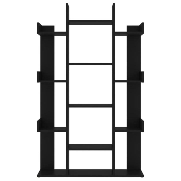 Spintelė knygoms, juodos spalvos, 86x25,5x140cm, MDP