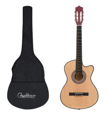 Akustinės gitaros rinkinys, 12 dalių, 38", 6 stygos