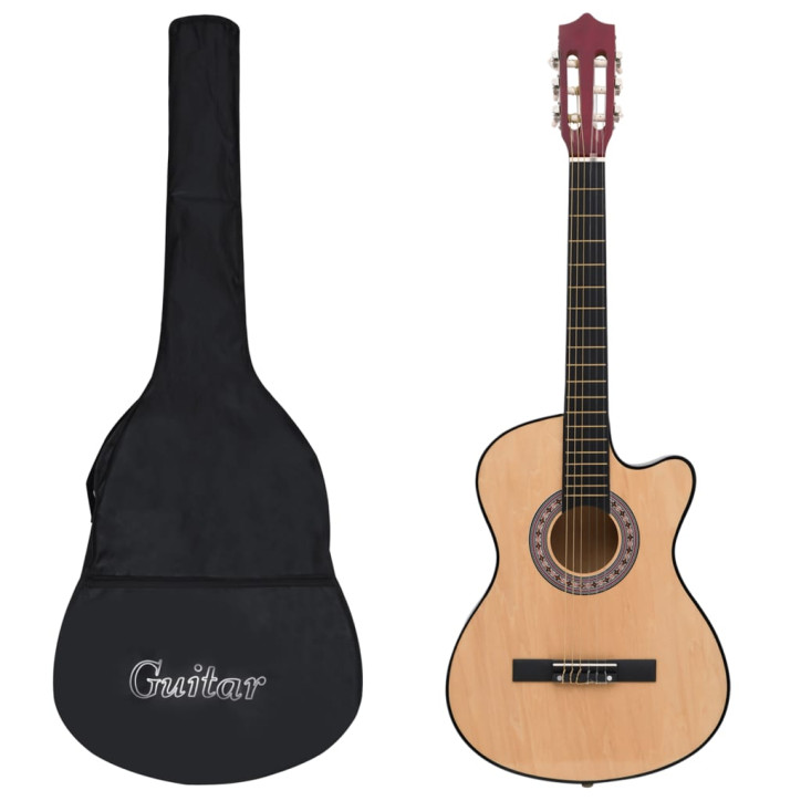 Akustinės gitaros rinkinys, 12 dalių, 38", 6 stygos