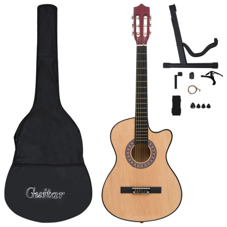 Akustinės gitaros rinkinys, 12 dalių, 38", 6 stygos