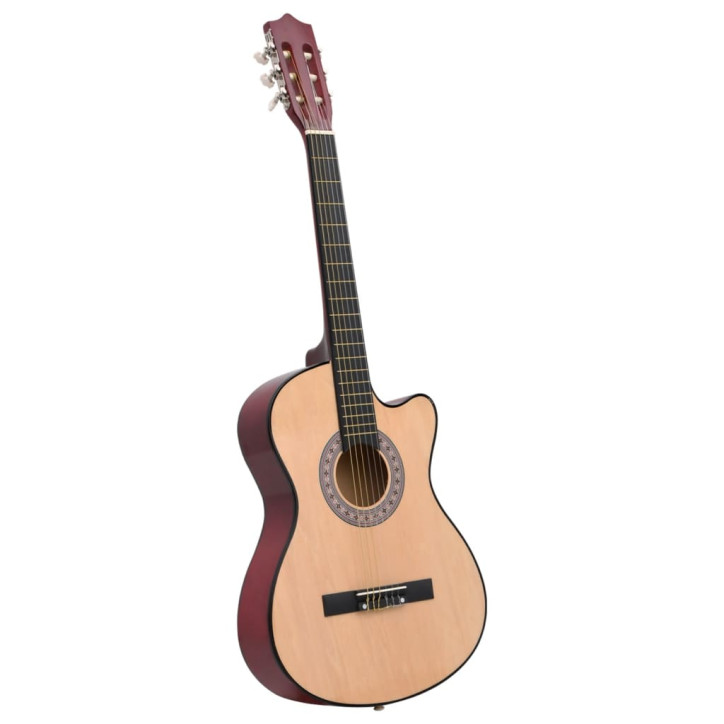 Akustinės gitaros rinkinys, 12 dalių, 38", 6 stygos