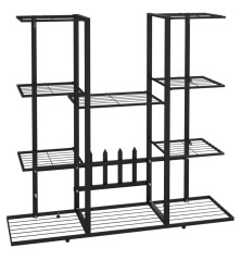 Gėlių stovas, juodos spalvos, 94,5x25x89cm, geležis