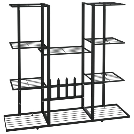 Gėlių stovas, juodos spalvos, 94,5x25x89cm, geležis