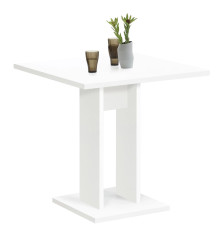 FMD Valgomojo stalas, baltos spalvos, 70cm